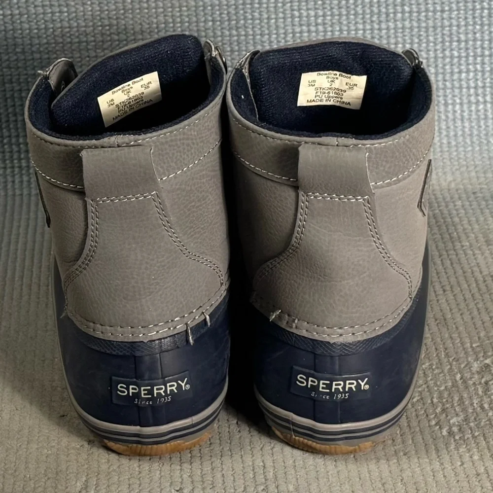 Sperry‎ Little Kid Bowline Boots Gray/Black Size 3